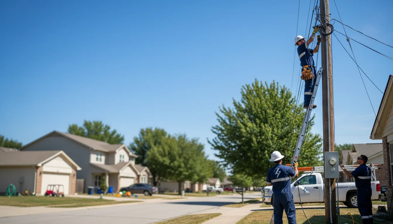 Residential electrician providing installation services in Glenville, PA